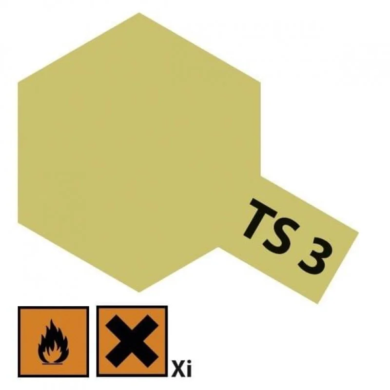 Tamiya TS-3 Donker Geel Mat 100ml - Afbeelding 2